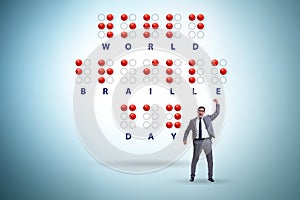 Concept of world braille day