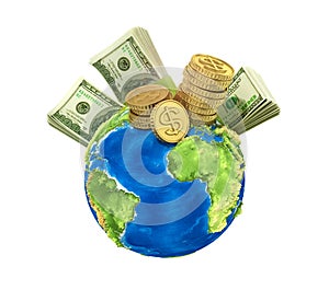 Concept of world money.