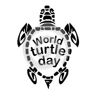 Concept on the World Turtles Day, May 23