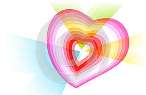 Conception and visual metaphor of Broken heart.