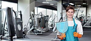 Concepts of cleaning services in training gyms