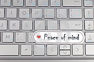 Concepts of Peace of mind.