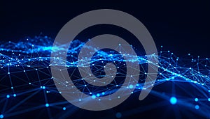 Interconnected Glowing Lines