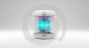 Conceptual AI Core data processing unit