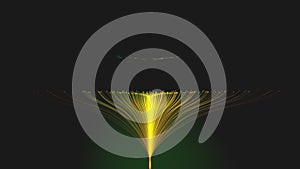 Conceptual animated look at computer technology of the Internet of things IOT and cloud computing of big data using