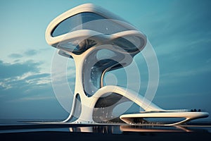 Conceptual architecture, pushing boundaries of design to reflect futuristic visions and abstract concepts. Generative AI