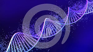 Conceptual background illustration of DNA structure,Genetic editing technology for life,3d rendering