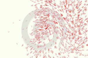 Conceptual background motion, particle or random pattern for design. Shape, drawing, vector, surface & style.