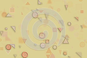 Conceptual background shape for design or texture. Pattern, artwork, generative, effect & floor.