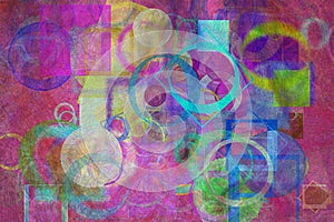 Conceptual background shape for design or texture. Pattern, web, repeat, generative & abstract.