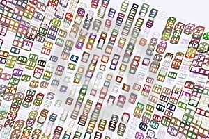 Conceptual background square, rectangle pattern for design. Mosaic, tile, color & style.