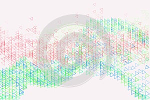 Conceptual background triangle pattern for design. Shape, texture, backdrop, color & abstract.