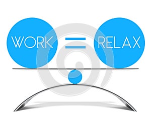 Conceptual balance of work and relax