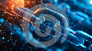 Understanding blockchain technology a visual representation of digital chain and network security