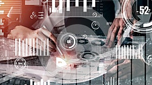 Conceptual business dashboard for financial data analysis