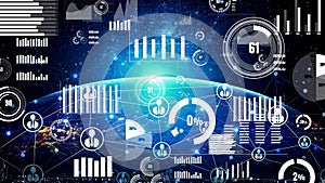 Conceptual business dashboard for financial data analysis