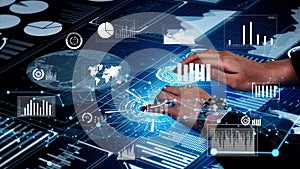 Conceptual business dashboard for financial data analysis