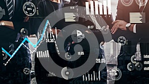 Conceptual business dashboard for financial data analysis