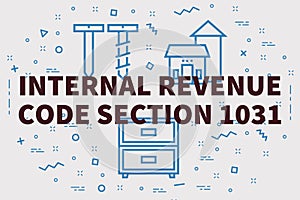 Conceptual business illustration with the words internal revenue