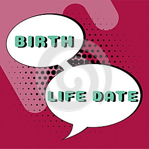 Conceptual caption Birth Life Date. Conceptual photo Make a movement do something different new strategies Businesswoman