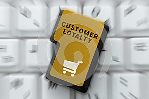 Conceptual caption Customer Loyalty. Conceptual photo Client Satisfaction LongTerm relation Confidence photo