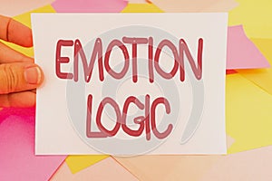 Conceptual caption Emotion Logic. Business overview Heart or Brain Soul or Intelligence Confusion Equal Balance Multiple