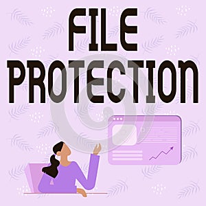 Conceptual caption File Protection. Business overview Preventing accidental erasing of data using storage medium Line