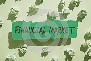 Conceptual caption Financial Market. Business approach enough money saved to cover emergencies and financial goals