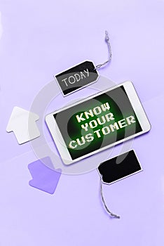 Conceptual caption Know Your Customer. Business concept Marketing creating a poll improve product or brand