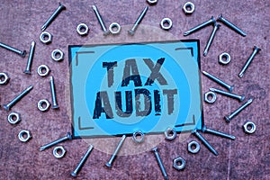 Conceptual caption Tax Audit. Business idea examination or verification of a business or individual tax return New Ideas