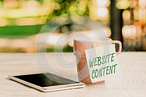 Conceptual caption Website Content. Business overview single most important and soughtafter commodity on the web Calming photo