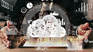 Conceptual cloud computing and data storage technology for future innovation