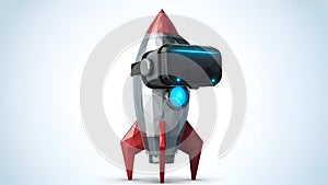 VR Rocket Virtual Reality Space Exploration Concept