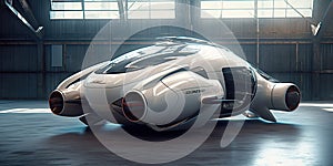 Conceptual design of a futuristic vehicle.