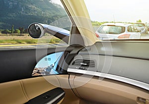 Conceptual design of Virtual Side Mirrors, Use Small cameras instead of Mirrors, Aerodynamic photo