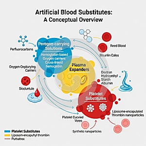 Distinct colors for each category: blue for oxygen carriers,