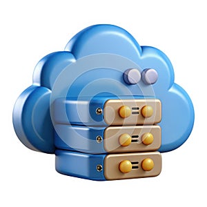Conceptual digital cloud storage with data servers technology for network computing