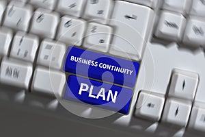 Conceptual display Business Continuity Plan. Conceptual photo creating systems prevention deal potential threats