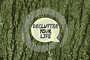 Conceptual display Declutter Your Life. Business concept To eliminate extraneous things or information in life Thinking