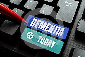 Conceptual display Dementia. Business approach examination of anything complicated to understand its nature Computer