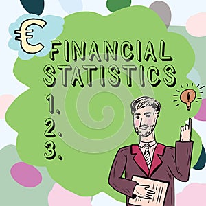 Conceptual display Financial Statistics. Business overview Comprehensive Set of Stock and Flow Data of a company
