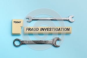 Conceptual display Fraud Investigation. Word for process of determining whether a scam has taken place