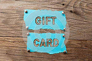 Conceptual display Gift Card. Word for A present usually made of paper that contains your message Replacing Old