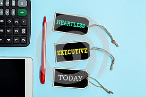 Conceptual display Heartless Executive. Business overview workmate showing a lack of empathy or compassion Collection of