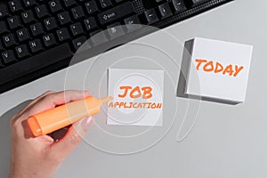 Conceptual display Job ApplicationThe standard business document serves a number of purposes. Conceptual photo The photo