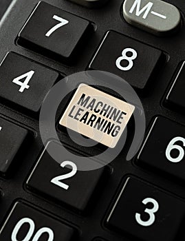 Inspiration showing sign Machine Learning. Business approach the concept that a computer can learn new data itself