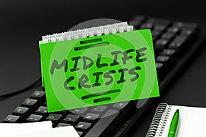 Conceptual display Midlife Crisis. Business concept Software development technique Decomposing an application