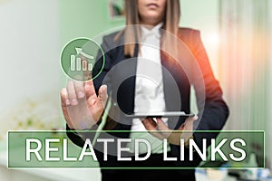 Conceptual display Related Links. Internet Concept Website inside a Webpage Cross reference Hotlinks Hyperlinks
