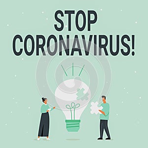 Conceptual display Stop Coronavirus. Business overview Disease awareness campaign fighting to lessen the COVID19 cases