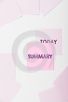 Conceptual display Summary. Business idea Brief Statement Abstract Synopsis Concise Abbreviated version